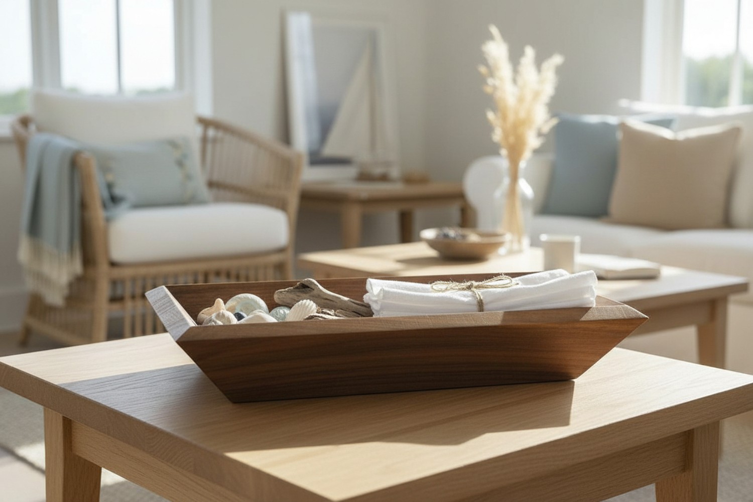 Rectangular Walnut Bowl with Timeless Appeal